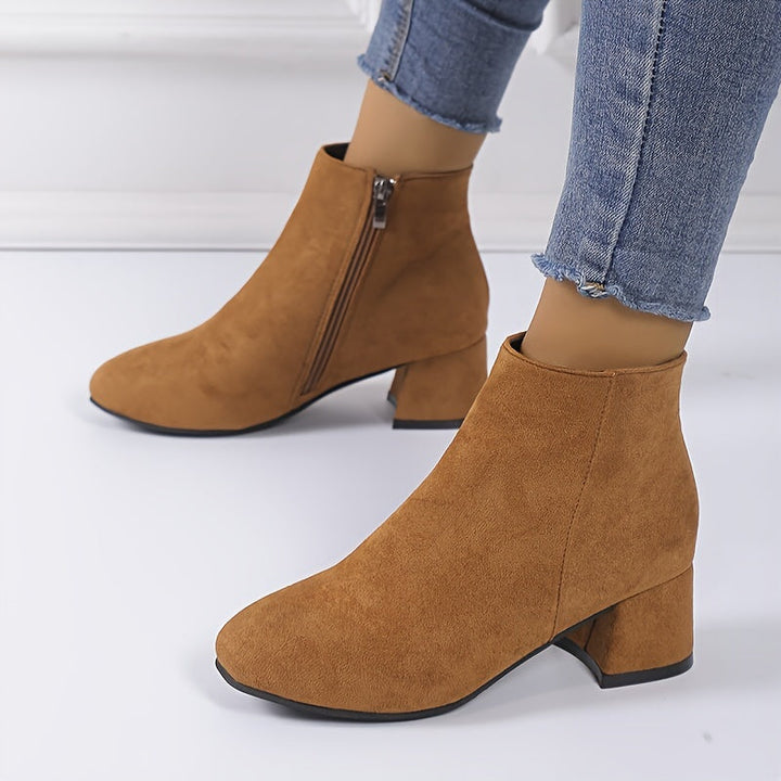 Melvorna | Damen Stiefeletten Blockabsatz Ankle Boot - Image 9
