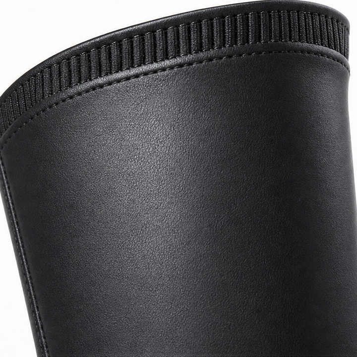 Nelvara | Damen Overknee Stiefel Stretch Schaft - Black - Image 8