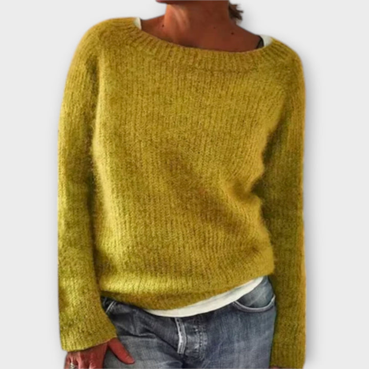Nelvika | Damen Strickpullover mit Rundhalsausschnitt - Image 1