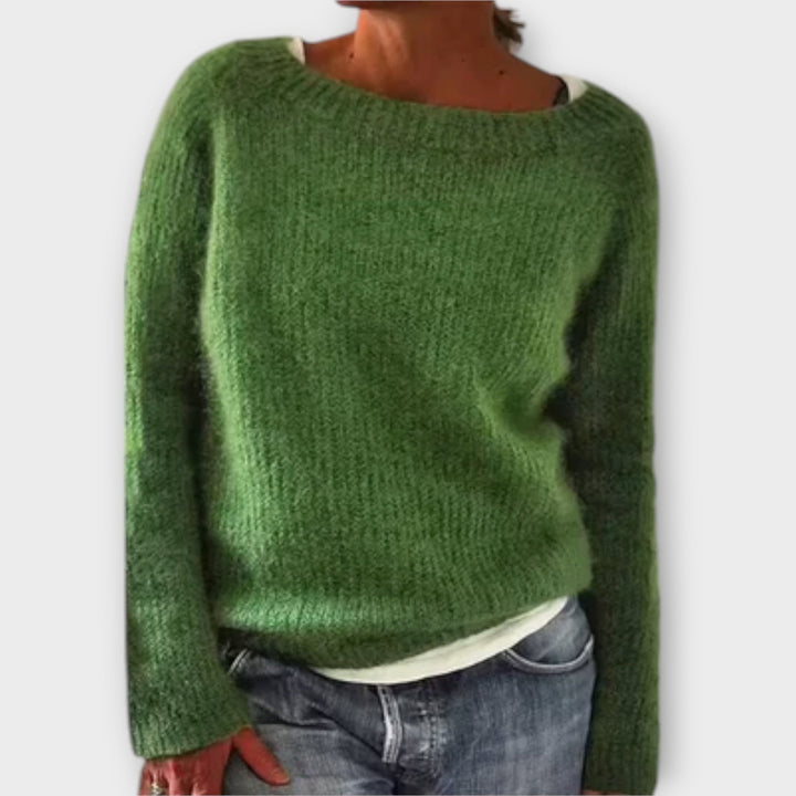 Nelvika | Damen Strickpullover mit Rundhalsausschnitt - Image 3