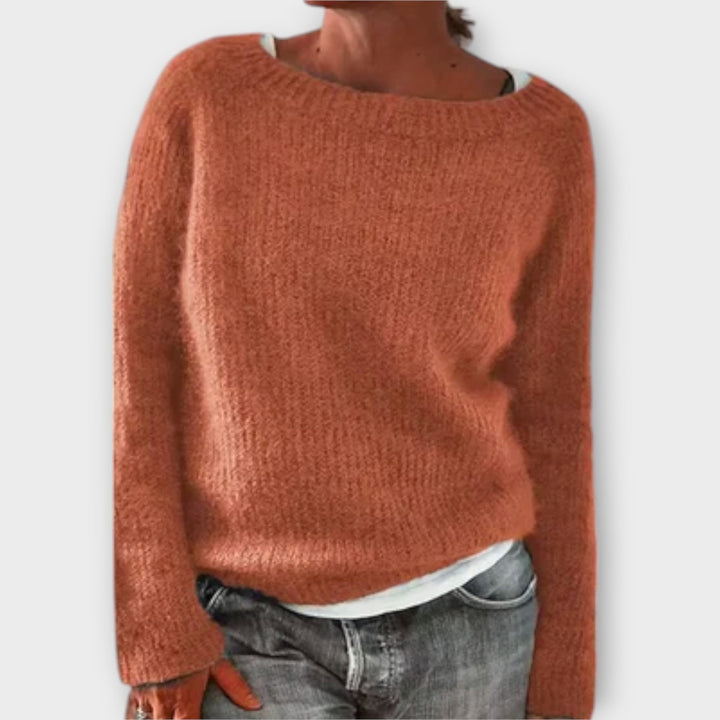 Nelvika | Damen Strickpullover mit Rundhalsausschnitt - Image 4