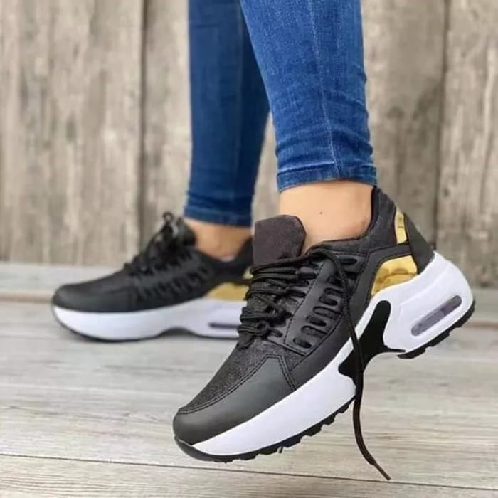 Nolvara | Damen Sneaker Luftkissen Plateausohle - Image 3