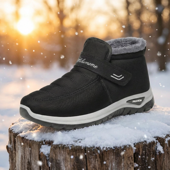 Nolveke | Damen Winterschuhe gefüttert Stiefelette - Black - Image 1