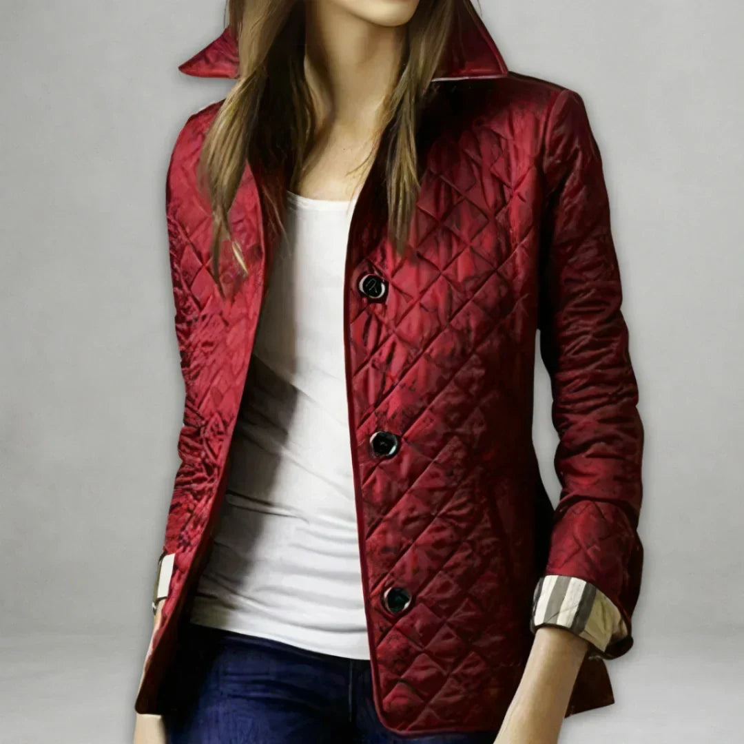 Ragna | Damen Steppjacke Übergangsjacke mit Kragen - Image 1