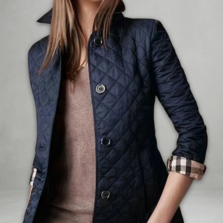 Ragna | Damen Steppjacke Übergangsjacke mit Kragen - Image 2