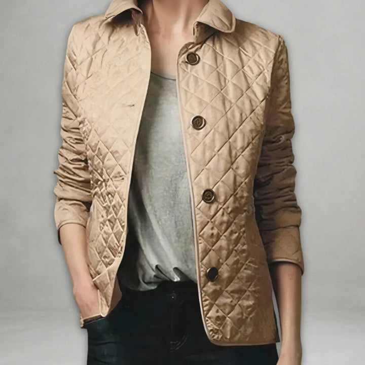 Ragna | Damen Steppjacke Übergangsjacke mit Kragen - Image 3