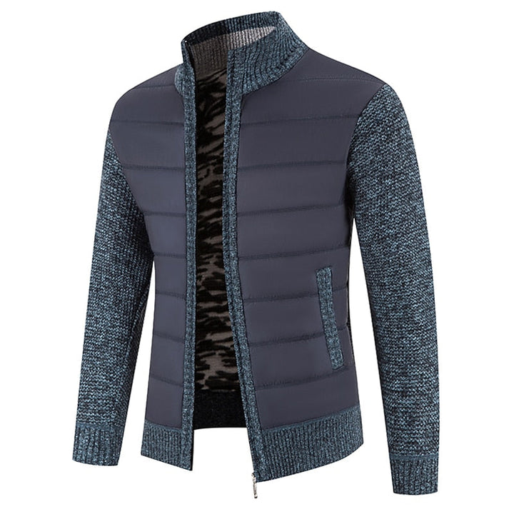 Ragnulf | Herren Strickjacke Reißverschluss Stehkragen - Image 2