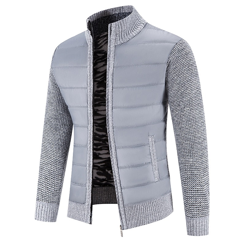 Ragnulf | Herren Strickjacke Reißverschluss Stehkragen - Image 5