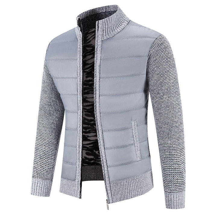 Ragnulf | Herren Strickjacke Reißverschluss Stehkragen - Image 5