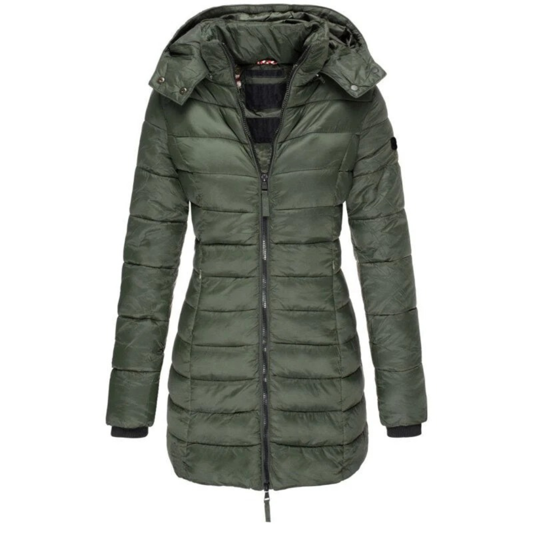 Ragnveld | Damen Winterjacke Gefüttert mit Kapuze - Image 4