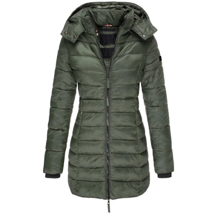 Ragnveld | Damen Winterjacke Gefüttert mit Kapuze - Image 4