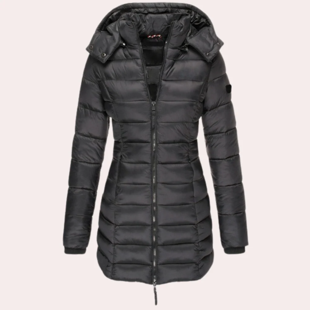 Ragnveld | Damen Winterjacke Gefüttert mit Kapuze - Image 5