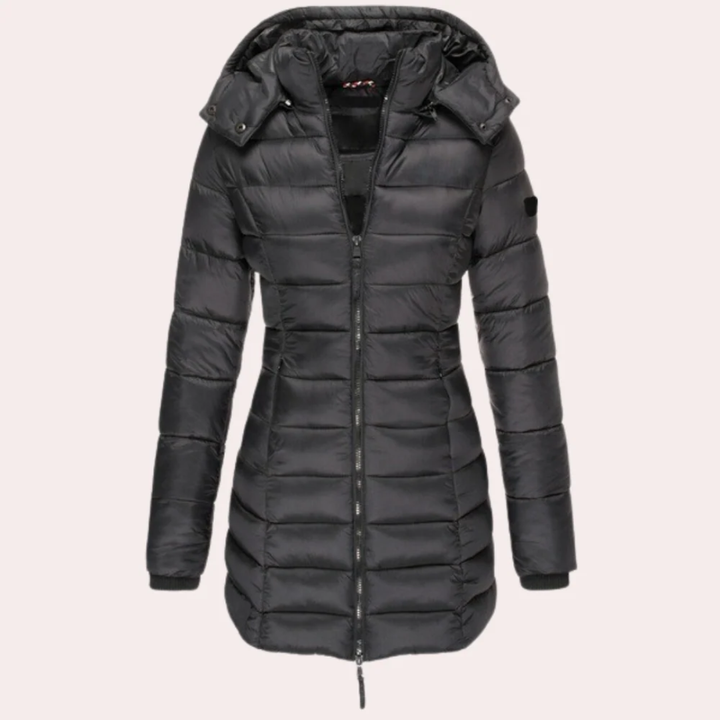 Ragnveld | Damen Winterjacke Gefüttert mit Kapuze - Image 5