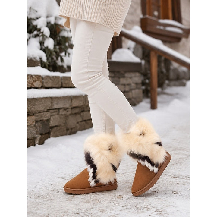 Ragnvild | Damen Winterschuhe mit Kunstfell - Camel - Image 1