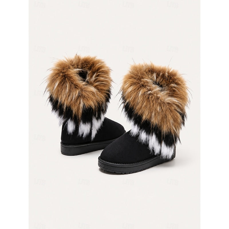 Ragnvild | Damen Winterschuhe mit Kunstfell - Camel - Image 11