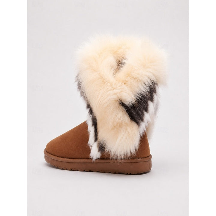 Ragnvild | Damen Winterschuhe mit Kunstfell - Camel - Image 3