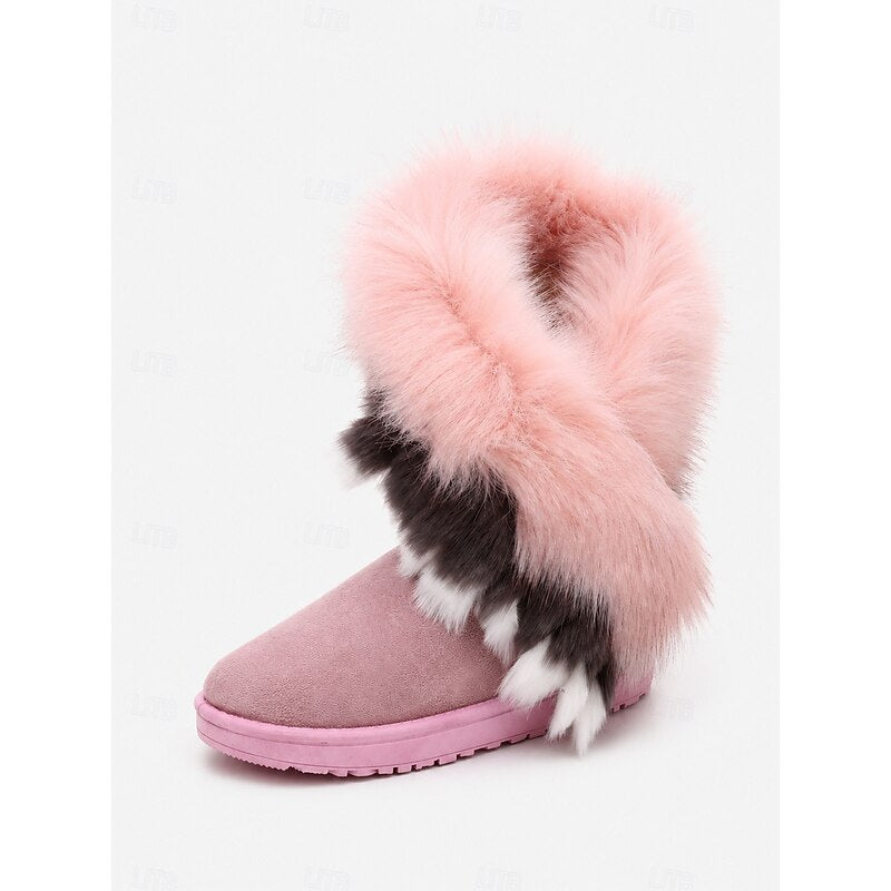 Ragnvild | Damen Winterschuhe mit Kunstfell - Camel - Image 8