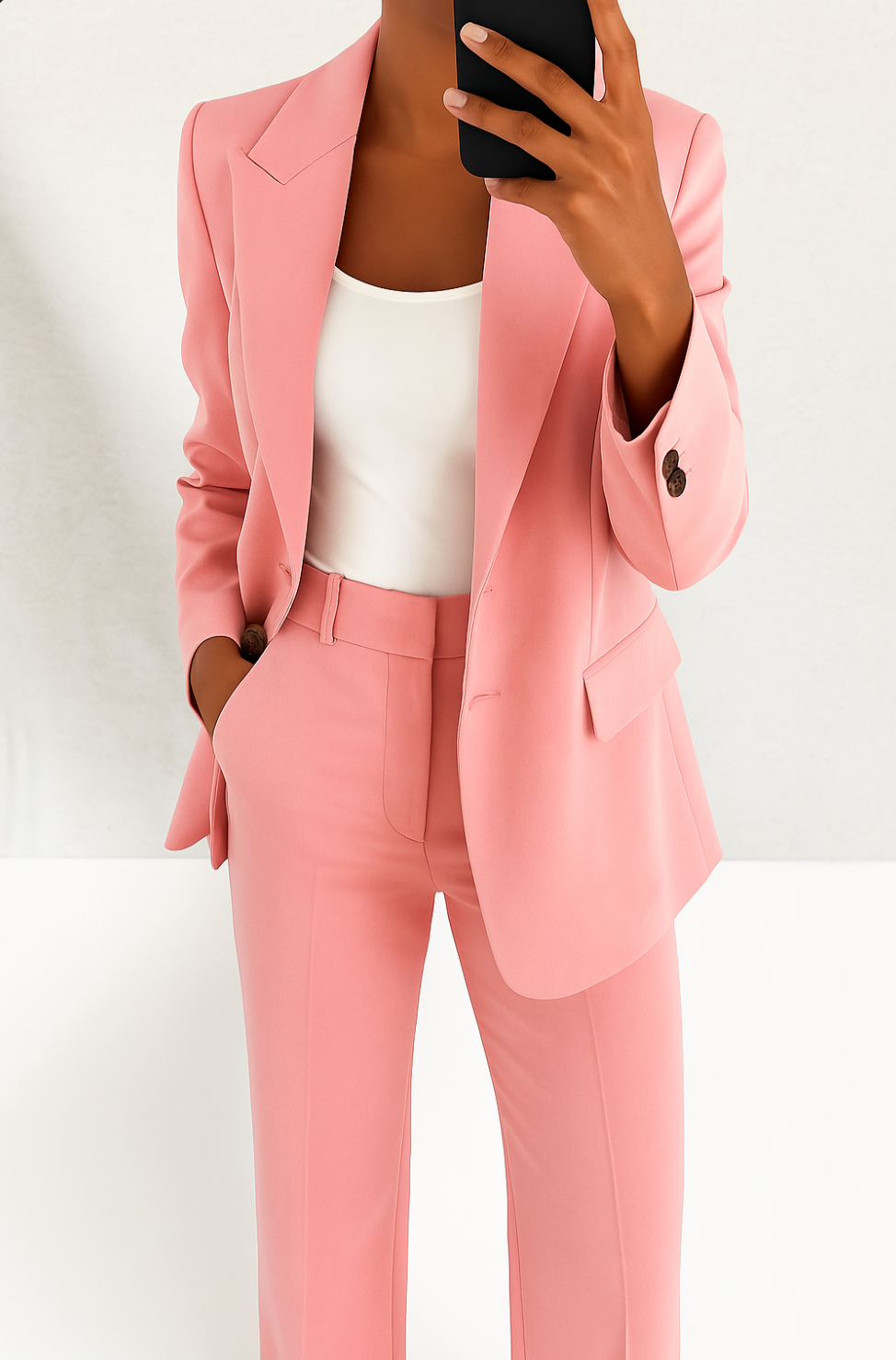 Relvaine | Damen Hosenanzug Blazer mit Schlaghose - Blue - Image 10