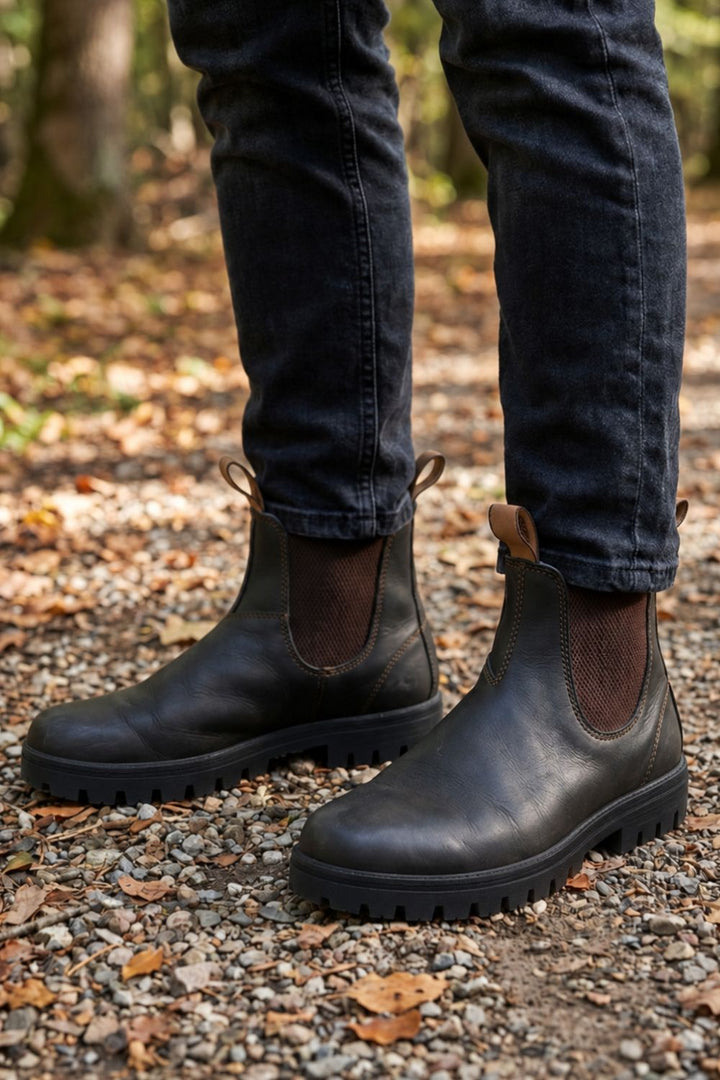 Rendvik | Herren Chelsea Boots Schwarz Stiefel - Black - Image 10