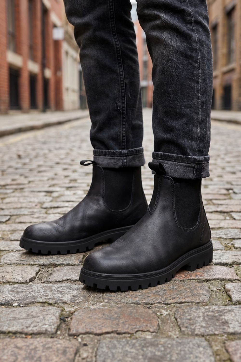 Rendvik | Herren Chelsea Boots Schwarz Stiefel - Black - Image 4