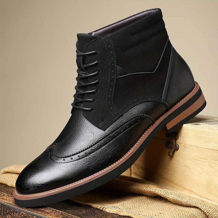 Renvald | Herren Stiefeletten Brogue-Boots - Black - Image 9