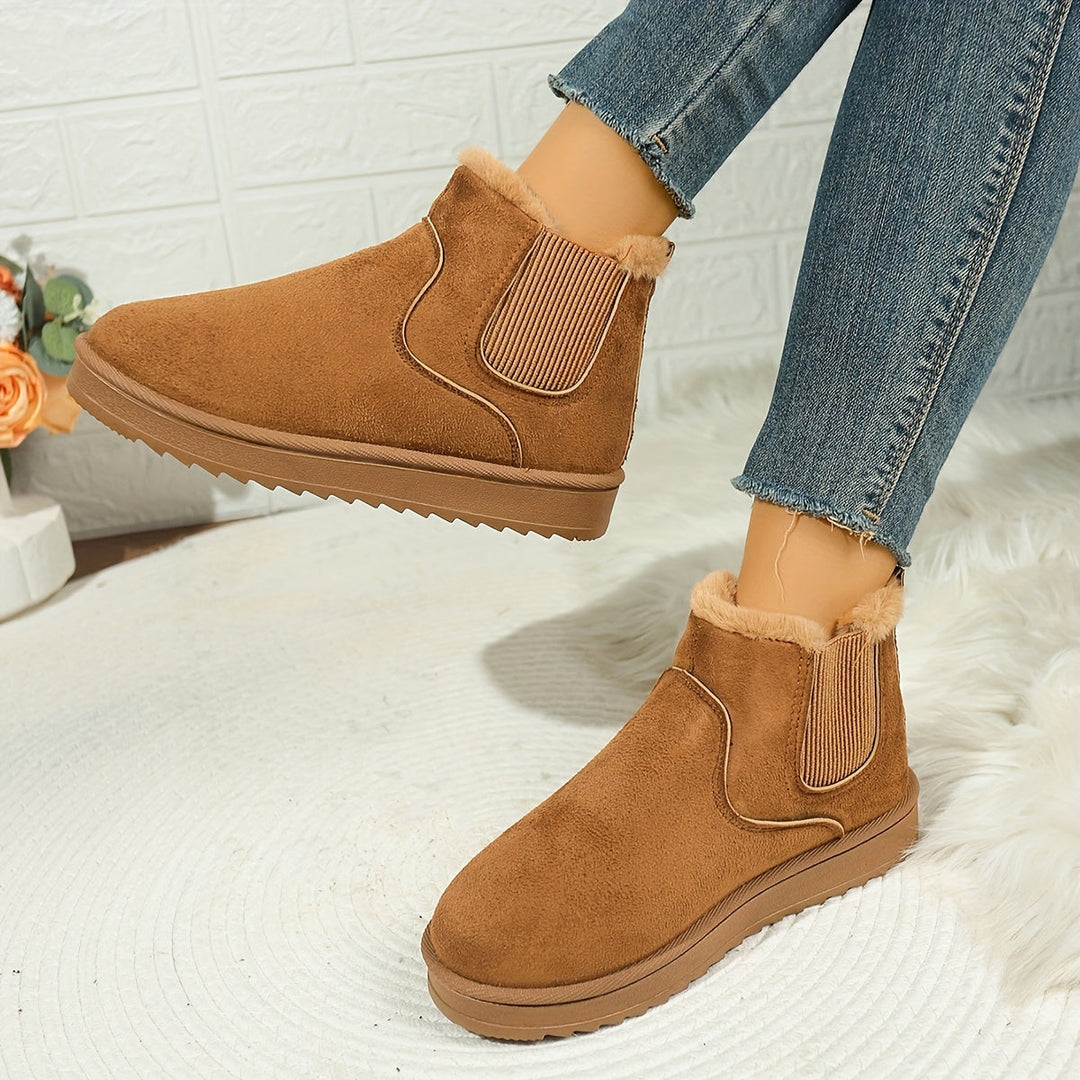 Rolvaine | Damen Stiefeletten Winter Warm Gefüttert - Black - Image 10
