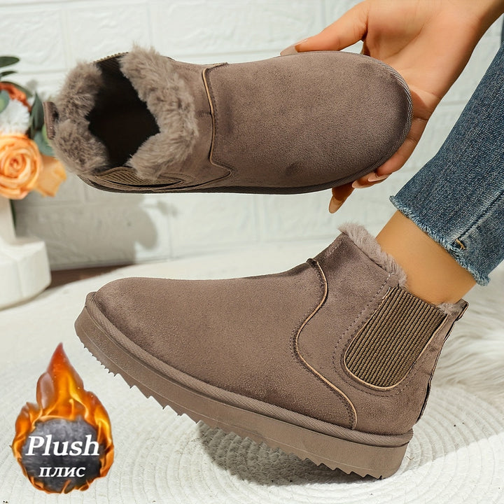 Rolvaine | Damen Stiefeletten Winter Warm Gefüttert - Black - Image 4