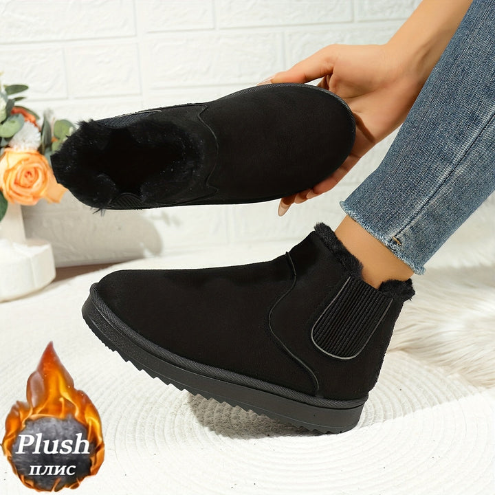 Rolvaine | Damen Stiefeletten Winter Warm Gefüttert - Black - Image 5