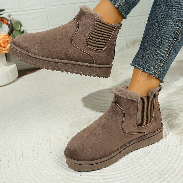Rolvaine | Damen Stiefeletten Winter Warm Gefüttert - Black - Image 8