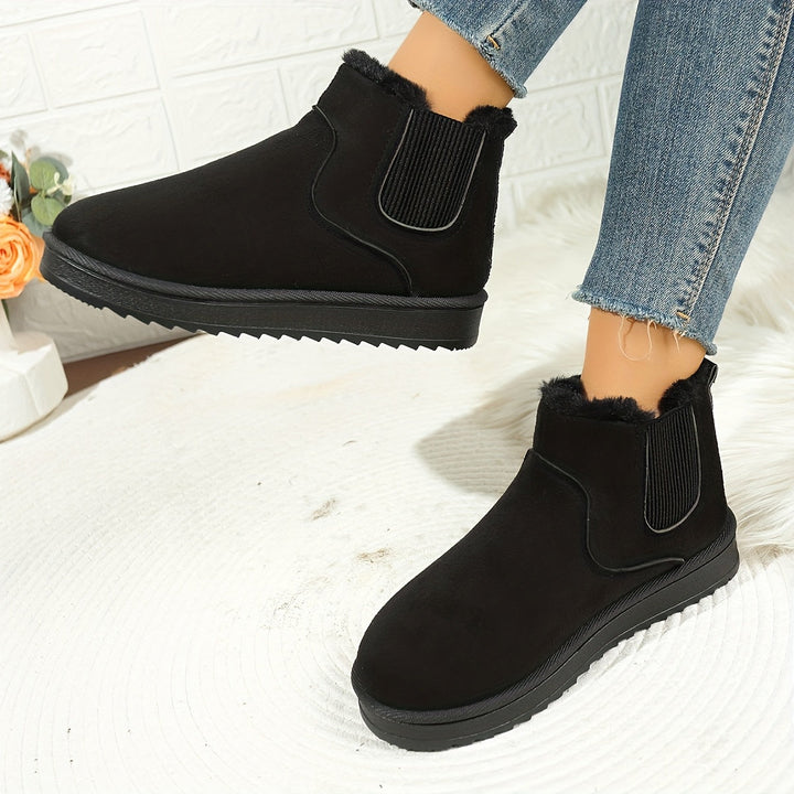 Rolvaine | Damen Stiefeletten Winter Warm Gefüttert - Black - Image 9