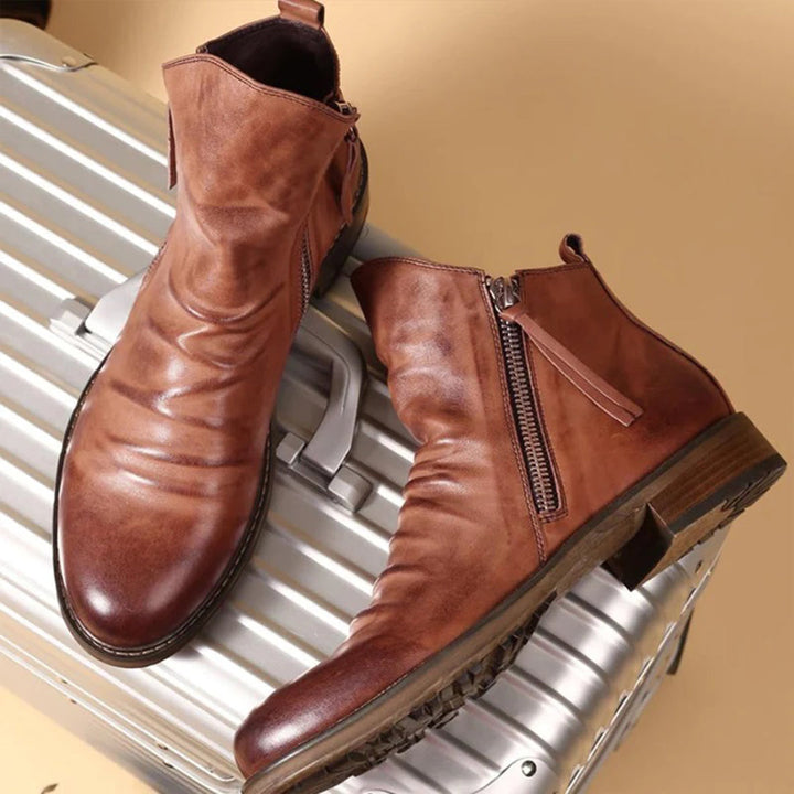 Rolvard | Herren Stiefeletten mit Reißverschluss - Brown - Image 1