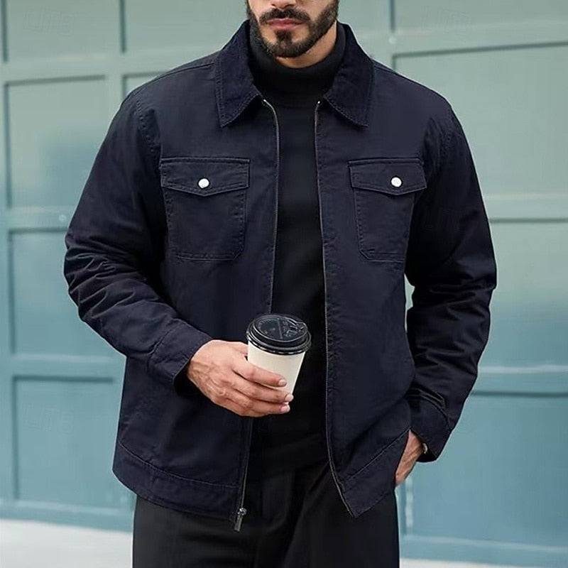 Rolvarn | Herren Übergangsjacke Reißverschluss - Navy - Image 1