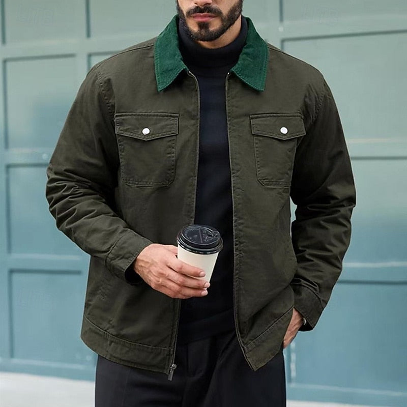 Rolvarn | Herren Übergangsjacke Reißverschluss - Navy - Image 3