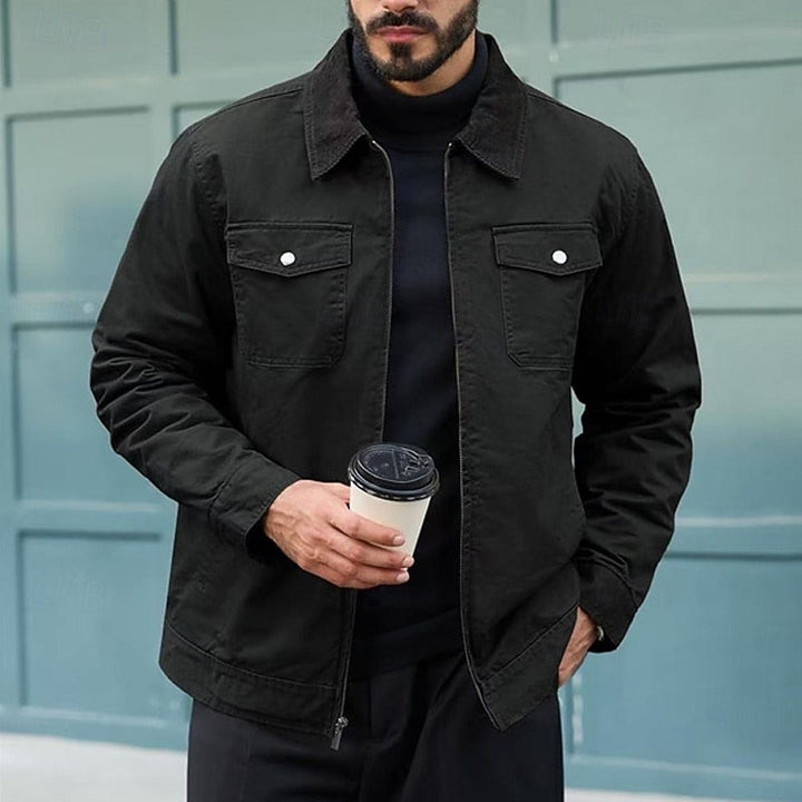 Rolvarn | Herren Übergangsjacke Reißverschluss - Navy - Image 5