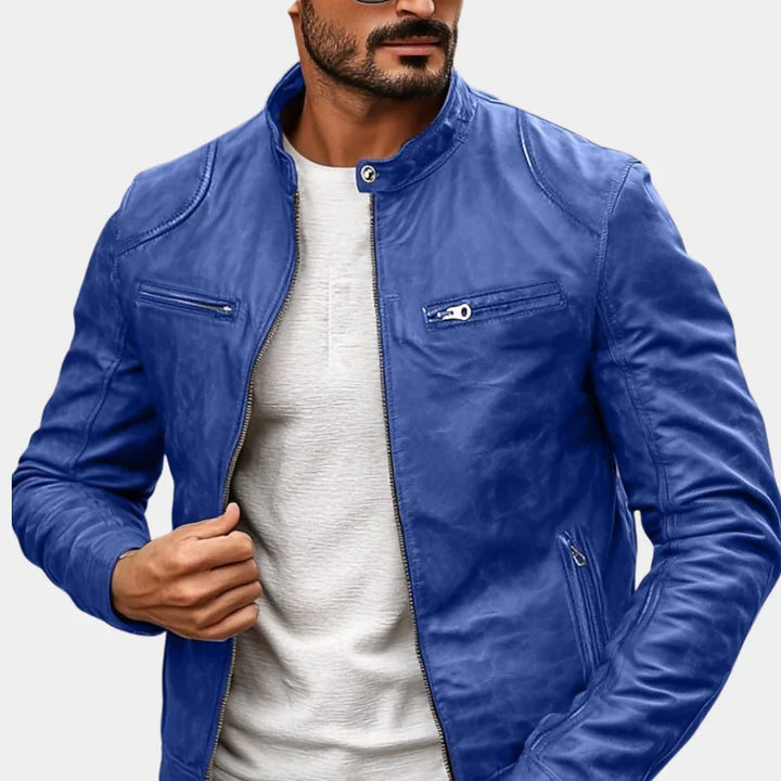 Rolvarn | Herren Lederjacke Bikerjacke - Image 3