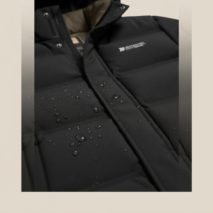 Rolvek | Herren Winterjacke Gesteppt mit Kapuze - Olive Green - Image 11
