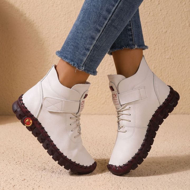 Rolveka | Damen Stiefeletten Klettverschluss Profilsohle - Image 4