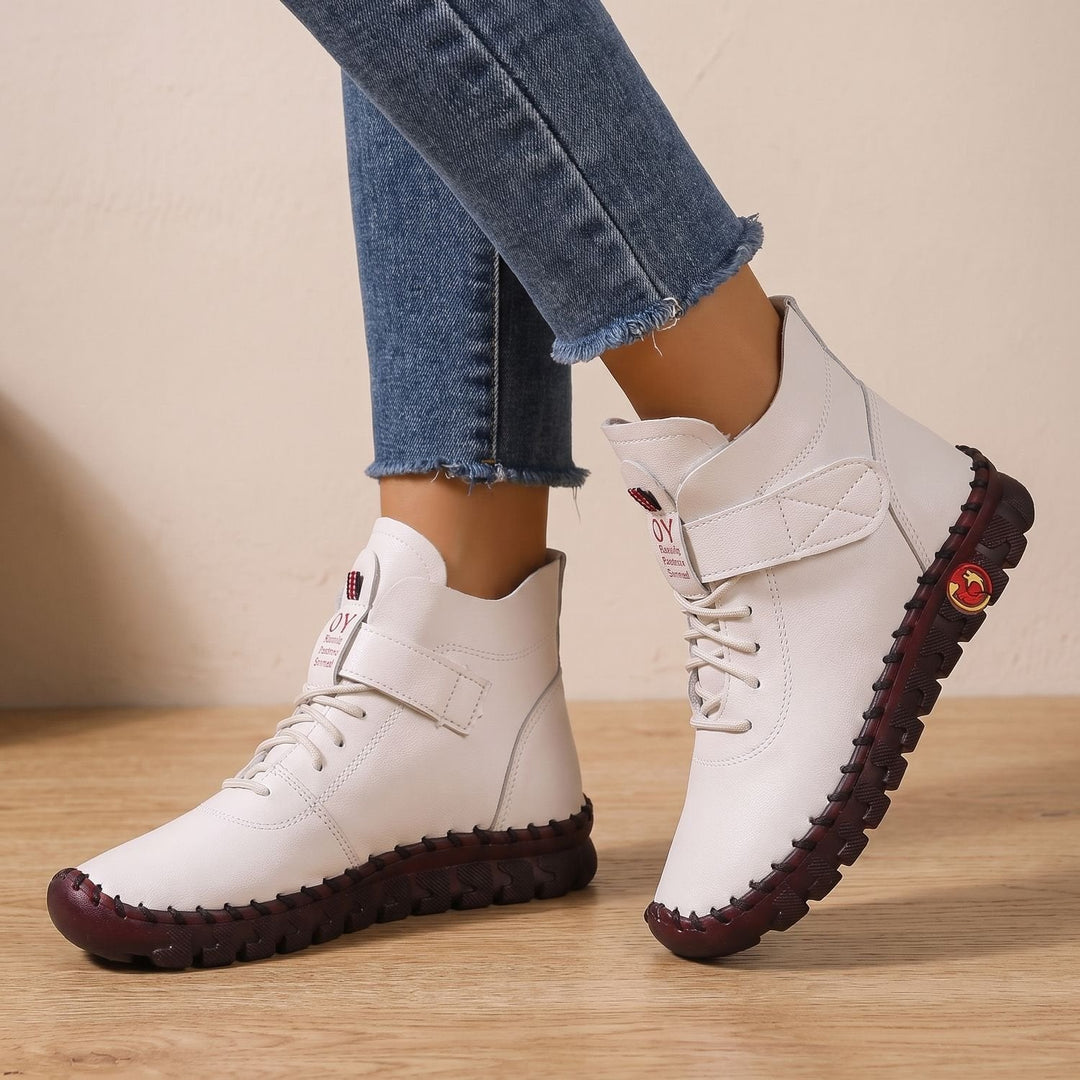 Rolveka | Damen Stiefeletten Klettverschluss Profilsohle - Image 6