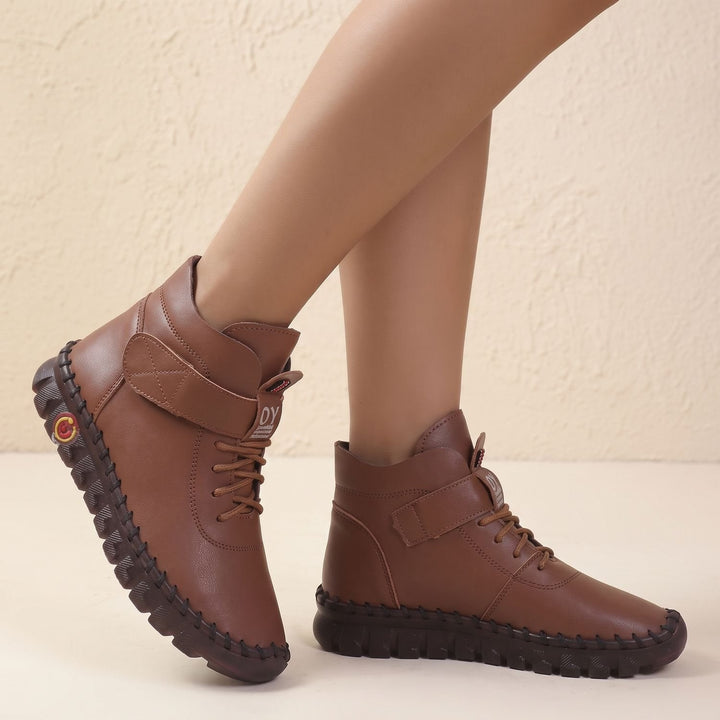 Rolveka | Damen Stiefeletten Klettverschluss Profilsohle - Image 8
