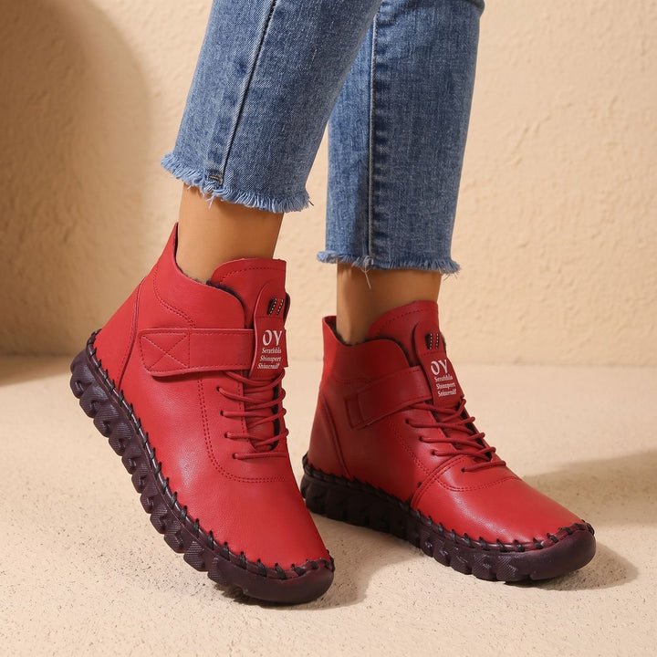Rolveka | Damen Stiefeletten Klettverschluss Profilsohle - Image 9