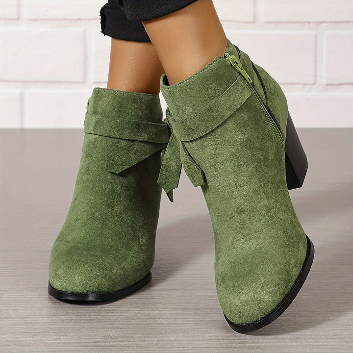 Rolvika | Damen Stiefeletten mit Blockabsatz - Black - Image 16