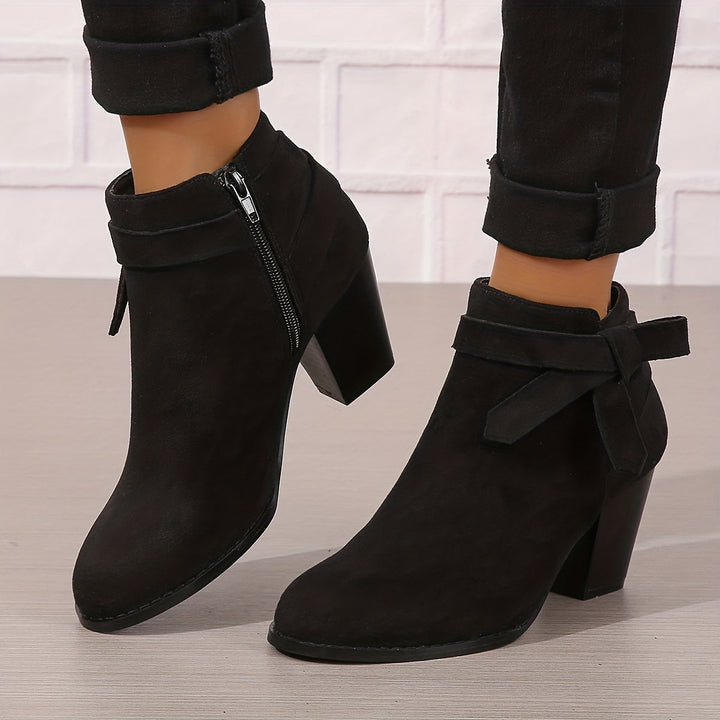Rolvika | Damen Stiefeletten mit Blockabsatz - Black - Image 2