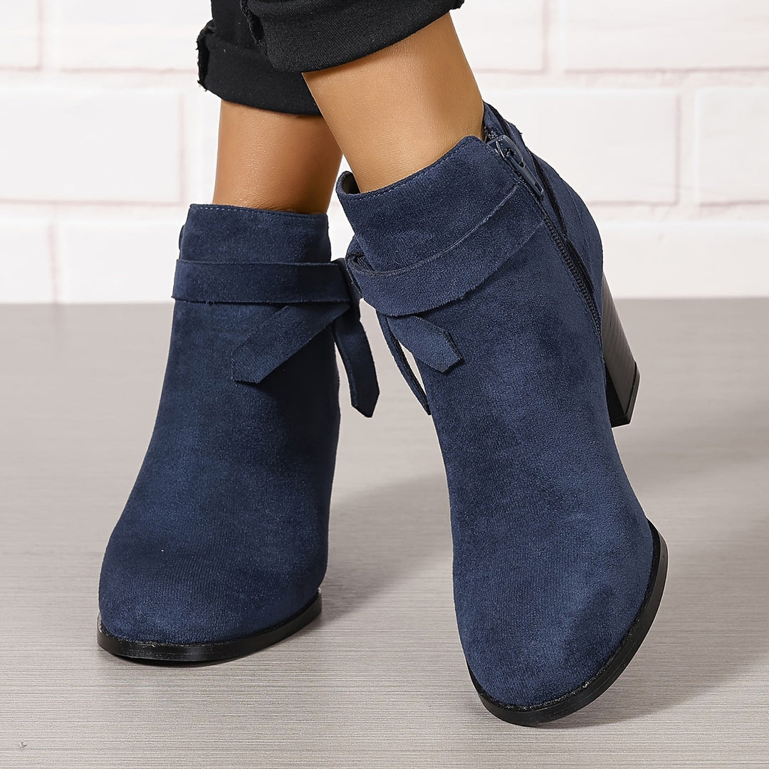 Rolvika | Damen Stiefeletten mit Blockabsatz - Black - Image 4
