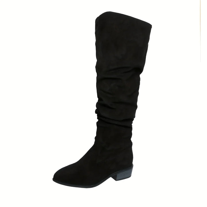 Rolvindra | Damen Overknee Winterstiefel - Black - Image 8