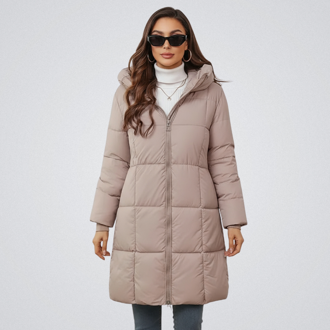 Roswyn | Damen Lange Winterjacke mit Kapuze - Image 3