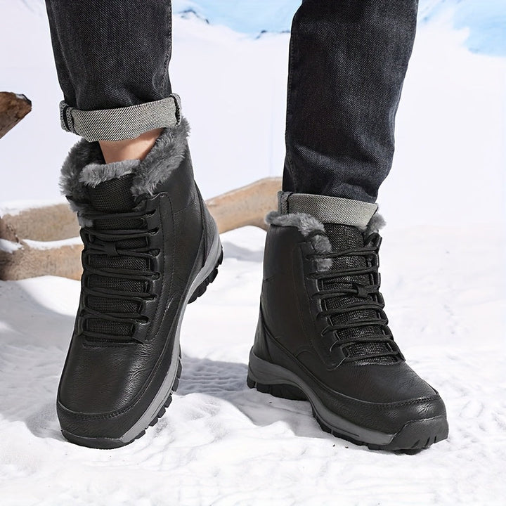Selvindra | Damen Winterschuhe Gefüttert Wasserdicht - Black - Image 8