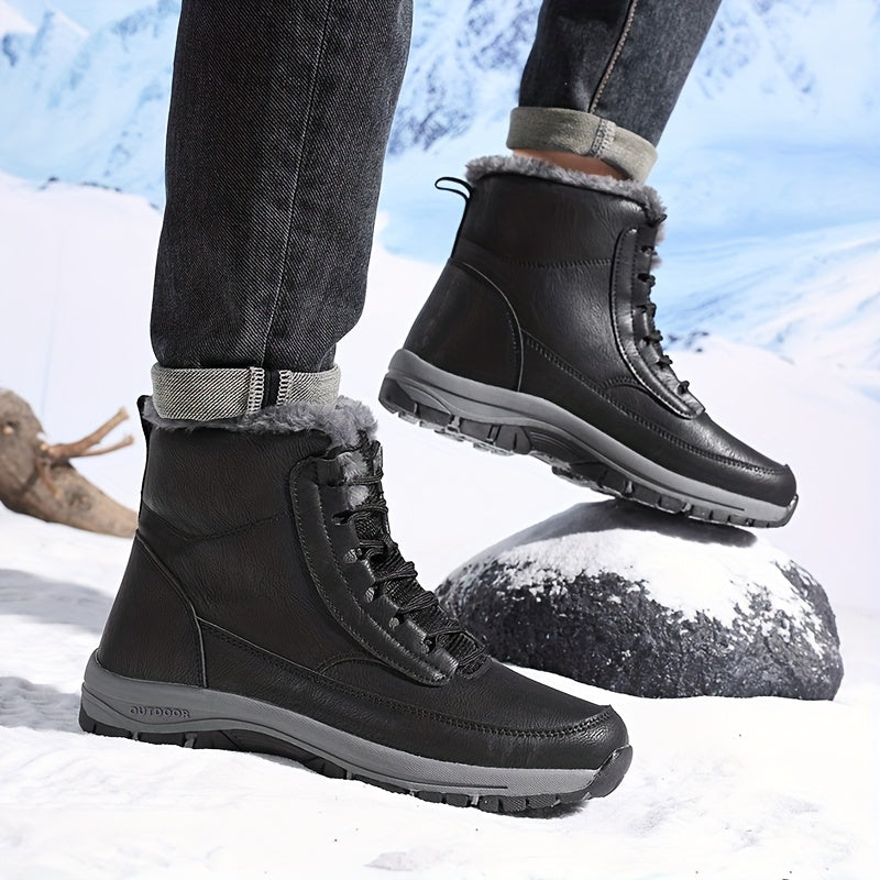 Selvindra | Damen Winterschuhe Gefüttert Wasserdicht - Black - Image 9