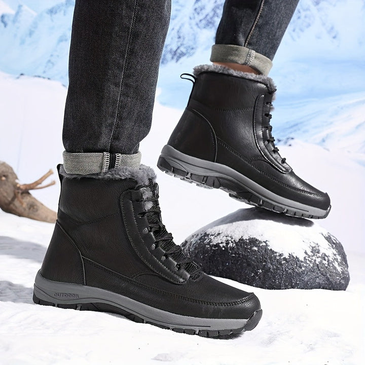 Selvindra | Damen Winterschuhe Gefüttert Wasserdicht - Black - Image 9