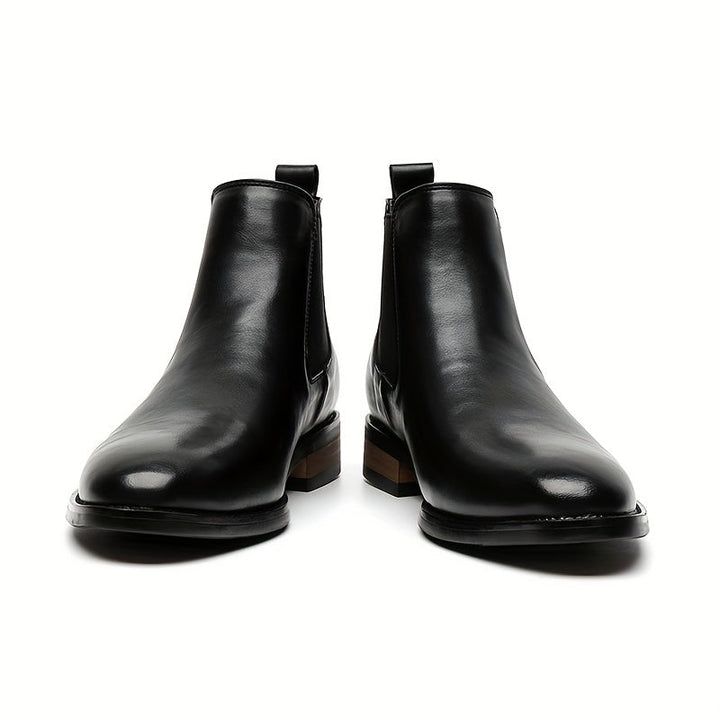 Sigvard | Herren Stiefeletten Chelsea Boots Schwarz - Black - Image 1