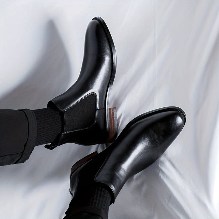 Sigvard | Herren Stiefeletten Chelsea Boots Schwarz - Black - Image 3
